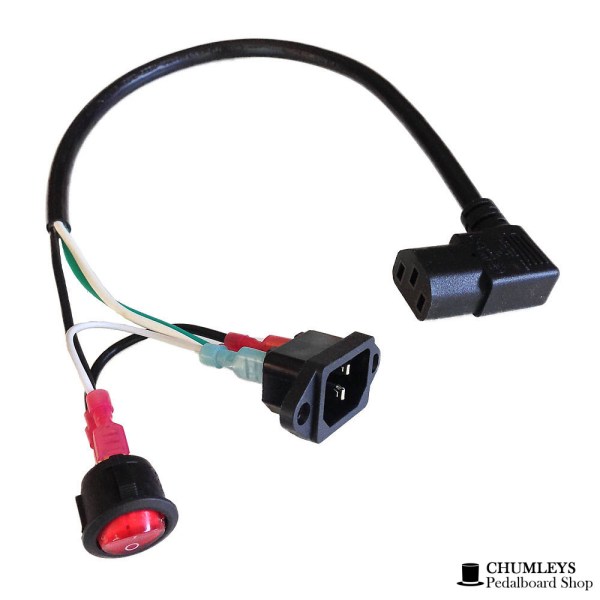 IEC Right Angle Cord Power Assembly with Switch
